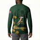 South Africa Rugby Pride Button Sweatshirt Springbok With King Protea