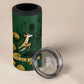 South Africa Rugby Pride 4 in 1 Can Cooler Tumbler Springbok With King Protea