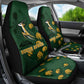 South Africa Rugby Pride Car Seat Cover Springbok With King Protea