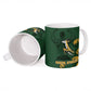 South Africa Rugby Pride Ceramic Mug Springbok With King Protea