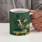 South Africa Rugby Pride Ceramic Mug Springbok With King Protea
