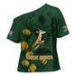 South Africa Rugby Pride Cross Shoulder Shirt Springbok With King Protea