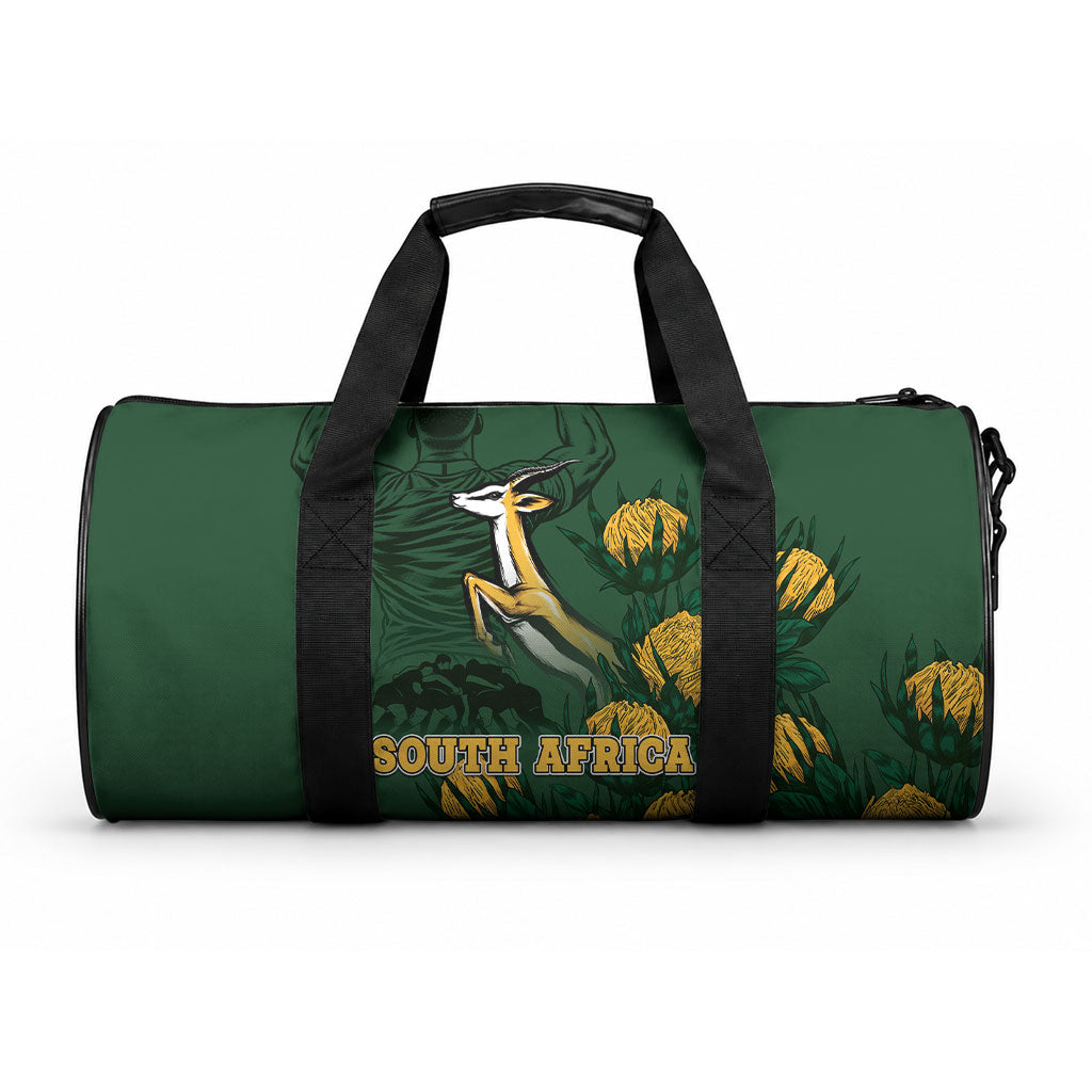 South Africa Rugby Pride Duffle Bag Springbok With King Protea