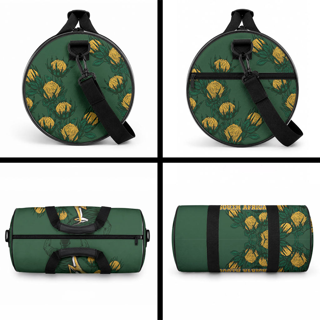 South Africa Rugby Pride Duffle Bag Springbok With King Protea