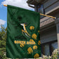 South Africa Rugby Pride Garden Flag Springbok With King Protea