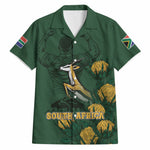 South Africa Rugby Pride Hawaiian Shirt Springbok With King Protea
