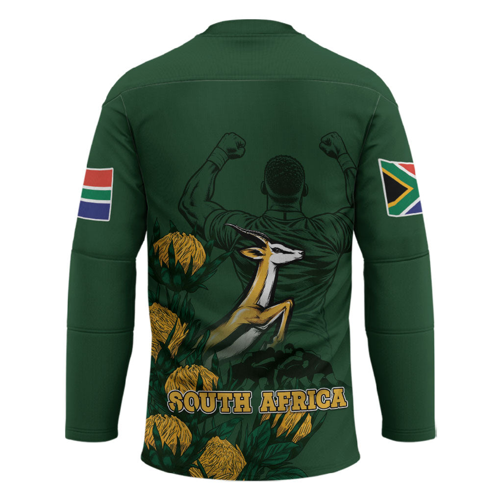 South Africa Rugby Pride Hockey Jersey Springbok With King Protea