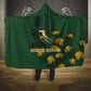 South Africa Rugby Pride Hooded Blanket Springbok With King Protea