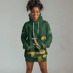 South Africa Rugby Pride Hoodie Dress Springbok With King Protea