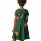 South Africa Rugby Pride Kid Short Sleeve Dress Springbok With King Protea