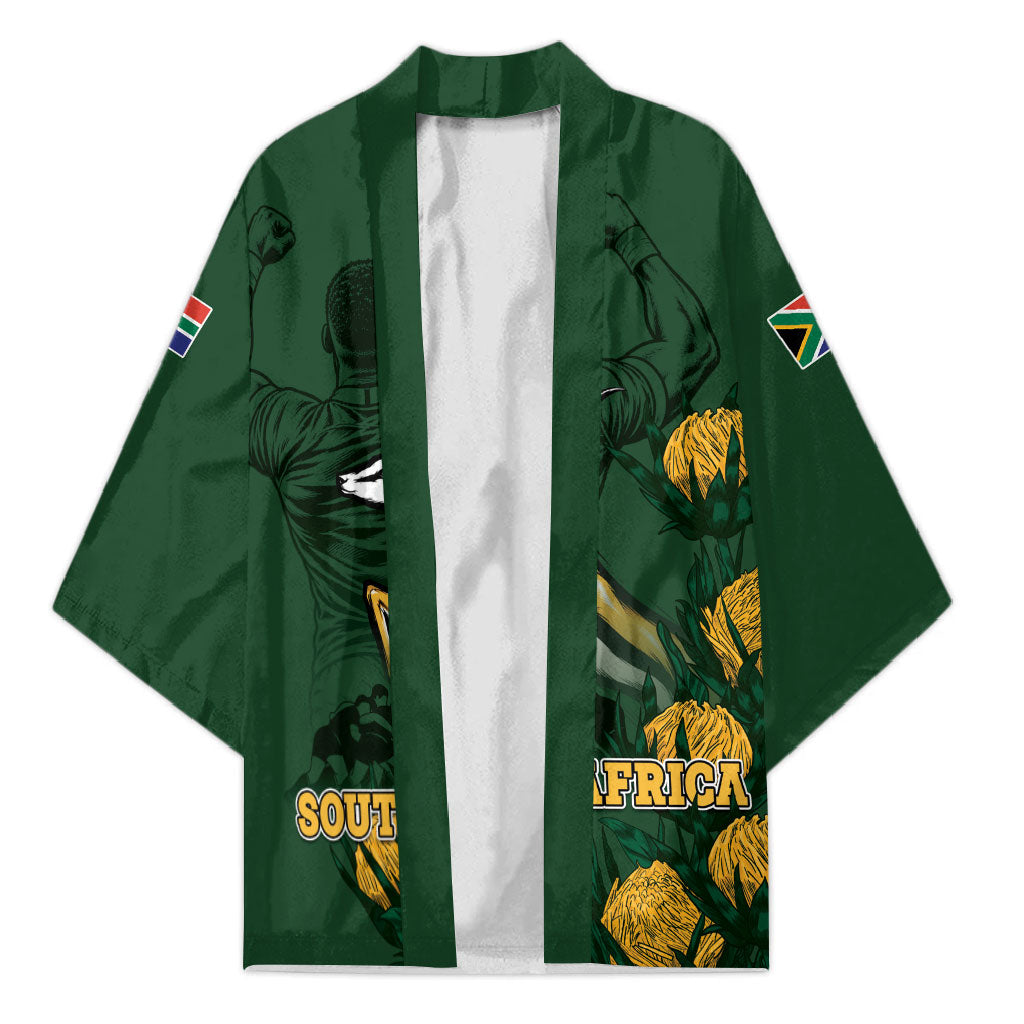 South Africa Rugby Pride Kimono Springbok With King Protea