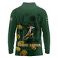 South Africa Rugby Pride Long Sleeve Polo Shirt Springbok With King Protea