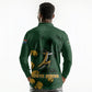 South Africa Rugby Pride Long Sleeve Polo Shirt Springbok With King Protea