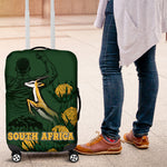 South Africa Rugby Pride Luggage Cover Springbok With King Protea
