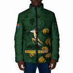 South Africa Rugby Pride Padded Jacket Springbok With King Protea