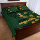South Africa Rugby Pride Quilt Bed Set Springbok With King Protea