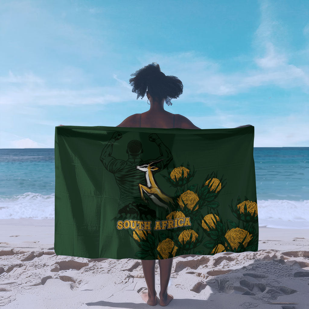 South Africa Rugby Pride Sarong Springbok With King Protea