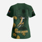 South Africa Rugby Pride Scrub Top Springbok With King Protea