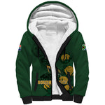 South Africa Rugby Pride Sherpa Hoodie Springbok With King Protea