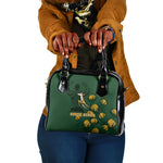 South Africa Rugby Pride Shoulder Handbag Springbok With King Protea
