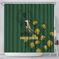 South Africa Rugby Pride Shower Curtain Springbok With King Protea