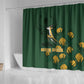 South Africa Rugby Pride Shower Curtain Springbok With King Protea