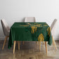 South Africa Rugby Pride Tablecloth Springbok With King Protea
