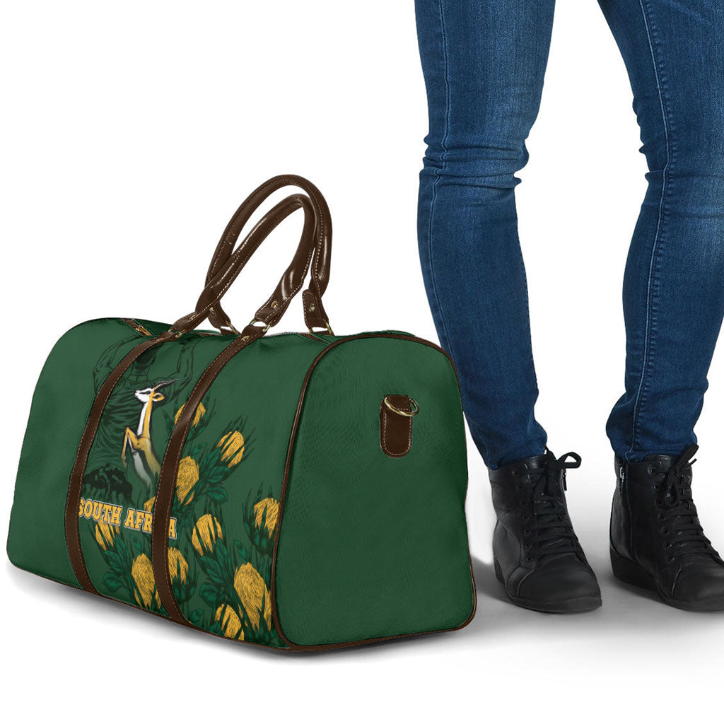 South Africa Rugby Pride Travel Bag Springbok With King Protea