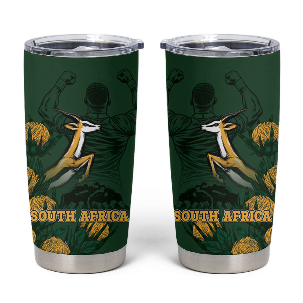 South Africa Rugby Pride Tumbler Cup Springbok With King Protea