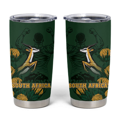 South Africa Rugby Pride Tumbler Cup Springbok With King Protea