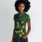 South Africa Rugby Pride Women Polo Shirt Springbok With King Protea