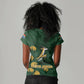 South Africa Rugby Pride Women V-Neck T-Shirt Springbok With King Protea