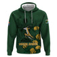 South Africa Rugby Pride Zip Hoodie Springbok With King Protea