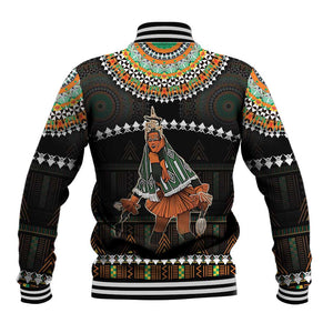 Ivory Coast Festival Of Masks Baseball Jacket Traditional Zaouli Dance