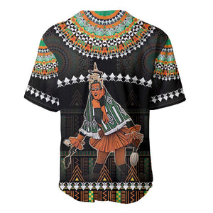 Ivory Coast Festival Of Masks Baseball Jersey Traditional Zaouli Dance