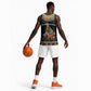 Ivory Coast Festival Of Masks Basketball Jersey Traditional Zaouli Dance LT05