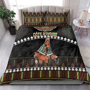 Ivory Coast Festival Of Masks Bedding Set Traditional Zaouli Dance