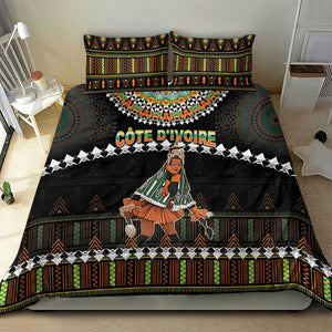 Ivory Coast Festival Of Masks Bedding Set Traditional Zaouli Dance