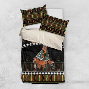 Ivory Coast Festival Of Masks Bedding Set Traditional Zaouli Dance