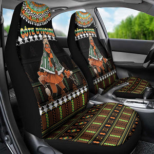 Ivory Coast Festival Of Masks Car Seat Cover Traditional Zaouli Dance