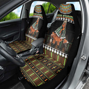 Ivory Coast Festival Of Masks Car Seat Cover Traditional Zaouli Dance