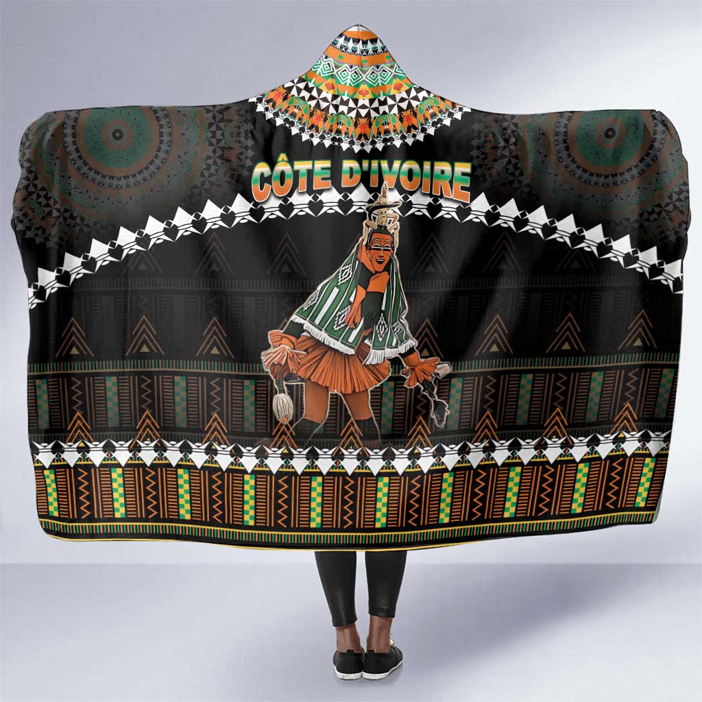 Ivory Coast Festival Of Masks Hooded Blanket Traditional Zaouli Dance