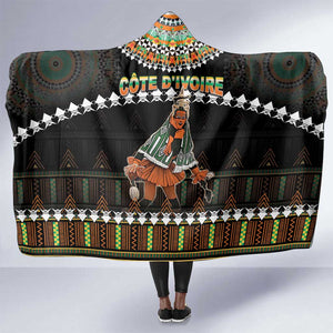 Ivory Coast Festival Of Masks Hooded Blanket Traditional Zaouli Dance