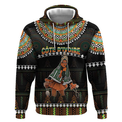 Ivory Coast Festival Of Masks Hoodie Traditional Zaouli Dance