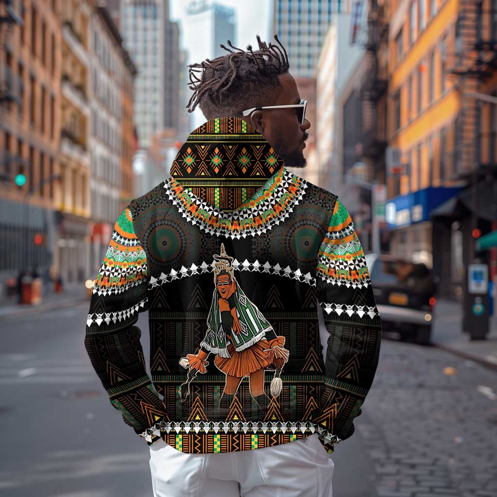 Ivory Coast Festival Of Masks Hoodie Traditional Zaouli Dance