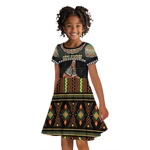 Ivory Coast Festival Of Masks Kid Short Sleeve Dress Traditional Zaouli Dance