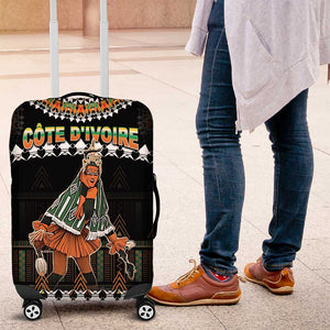 Ivory Coast Festival Of Masks Luggage Cover Traditional Zaouli Dance