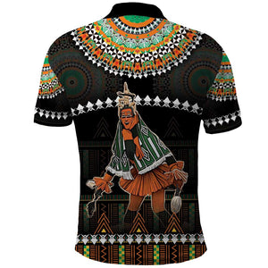 Ivory Coast Festival Of Masks Polo Shirt Traditional Zaouli Dance