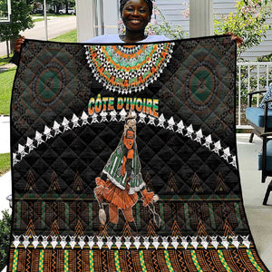 Ivory Coast Festival Of Masks Quilt Traditional Zaouli Dance