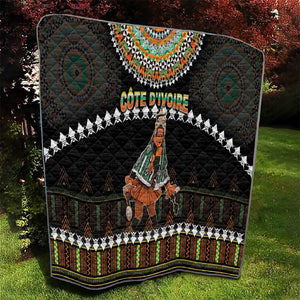 Ivory Coast Festival Of Masks Quilt Traditional Zaouli Dance